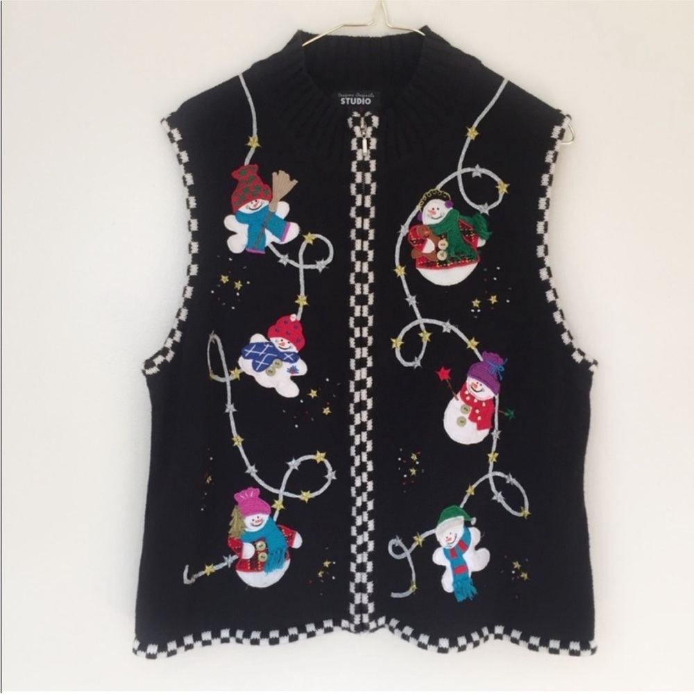 Designers Originals Studio Snowman Ugly Christmas Vest
